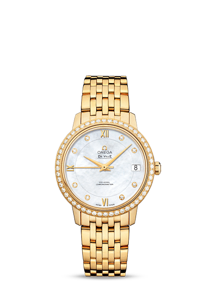 Omega DeVille Prestige Co-Axial 32.7 Yellow Gold Diamond BRacelet (424.55.33.20.55.001) Omega DeVille Prestige Co-Axial 32.7 Yellow Gold Diamond BRacelet (424.55.33.20.55.001)