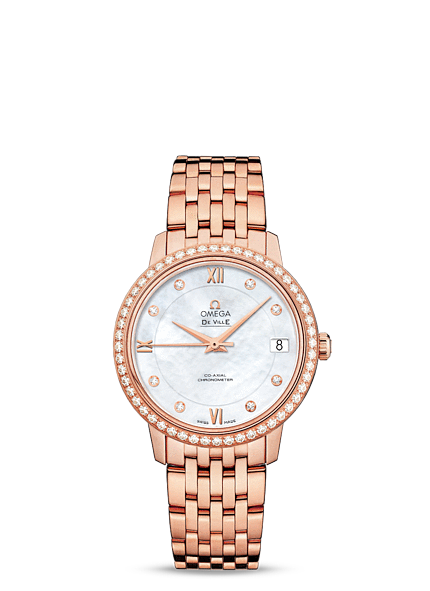 Omega DeVille Prestige Co-Axial 32.7 Red Gold Diamond Bracelet (424.55.33.20.55.002) Omega DeVille Prestige Co-Axial 32.7 Red Gold Diamond Bracelet (424.55.33.20.55.002)