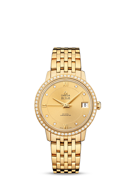 Omega DeVille Prestige Co-Axial 32.7 Yellow Gold Diamond Bracelet (424.55.33.20.58.001) Omega DeVille Prestige Co-Axial 32.7 Yellow Gold Diamond Bracelet (424.55.33.20.58.001)