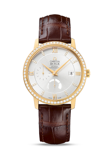 Omega Deville Prestige Co-Axial Power Reserve Diamond Bezel (424.58.40.21.52.001)