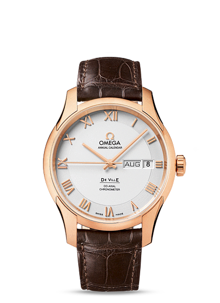Omega Deville Annual Calendar Co-Axial Gold / Silver / Alligator (431.53.41.22.02.001) Omega Deville Annual Calendar Co-Axial Gold / Silver / Alligator (431.53.41.22.02.001)