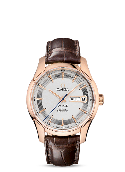 Omega Deville Hour Vision Annual Calendar Co-Axial Gold / Silver / Alligator (431.63.41.22.02.001) Omega Deville Hour Vision Annual Calendar Co-Axial Gold / Silver / Alligator (431.63.41.22.02.001)