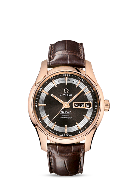 Omega Deville Hour Vision Annual Calendar Co-Axial Gold / Brown / Alligator (431.63.41.22.13.001) Omega Deville Hour Vision Annual Calendar Co-Axial Gold / Brown / Alligator (431.63.41.22.13.001)