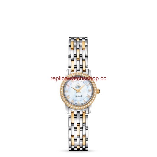 Omega Deville Prestige Quartz 22mm Two Tone / Diamond / Roman MOP (4375.71.00) Omega Deville Prestige Quartz 22mm Two Tone / Diamond / Roman MOP (4375.71.00)