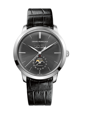 Girard-Perregaux 1966 Full Calendar White Gold Grey (49535-53-251-BK6A )