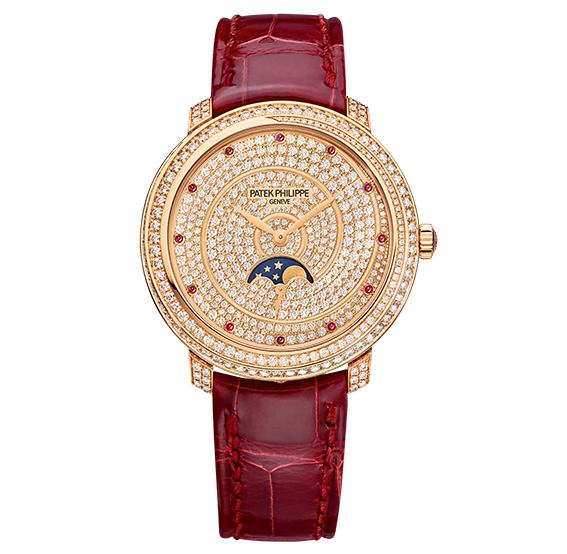 Patek Philippe Moonphase 4968 Rose Gold Diamond Spiral (4968/400R-001) Patek Philippe Moonphase 4968 Rose Gold Diamond Spiral (4968/400R-001)