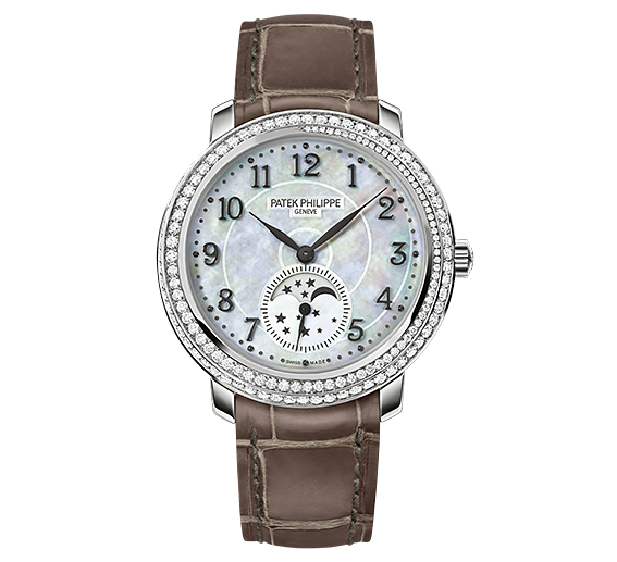 Patek Philippe Moonphase 4968 White Gold White Mother of Pearl (4968G-010) Patek Philippe Moonphase 4968 White Gold White Mother of Pearl (4968G-010)