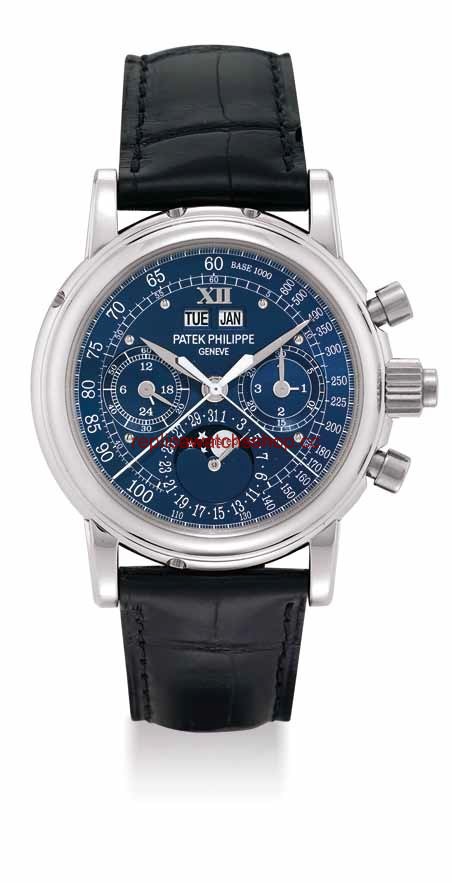 Patek Philippe Perpetual Calendar Split Seconds Chronograph 5004P Blue (5004P_Blue_Roman) Patek Philippe Perpetual Calendar Split Seconds Chronograph 5004P Blue (5004P_Blue_Roman)