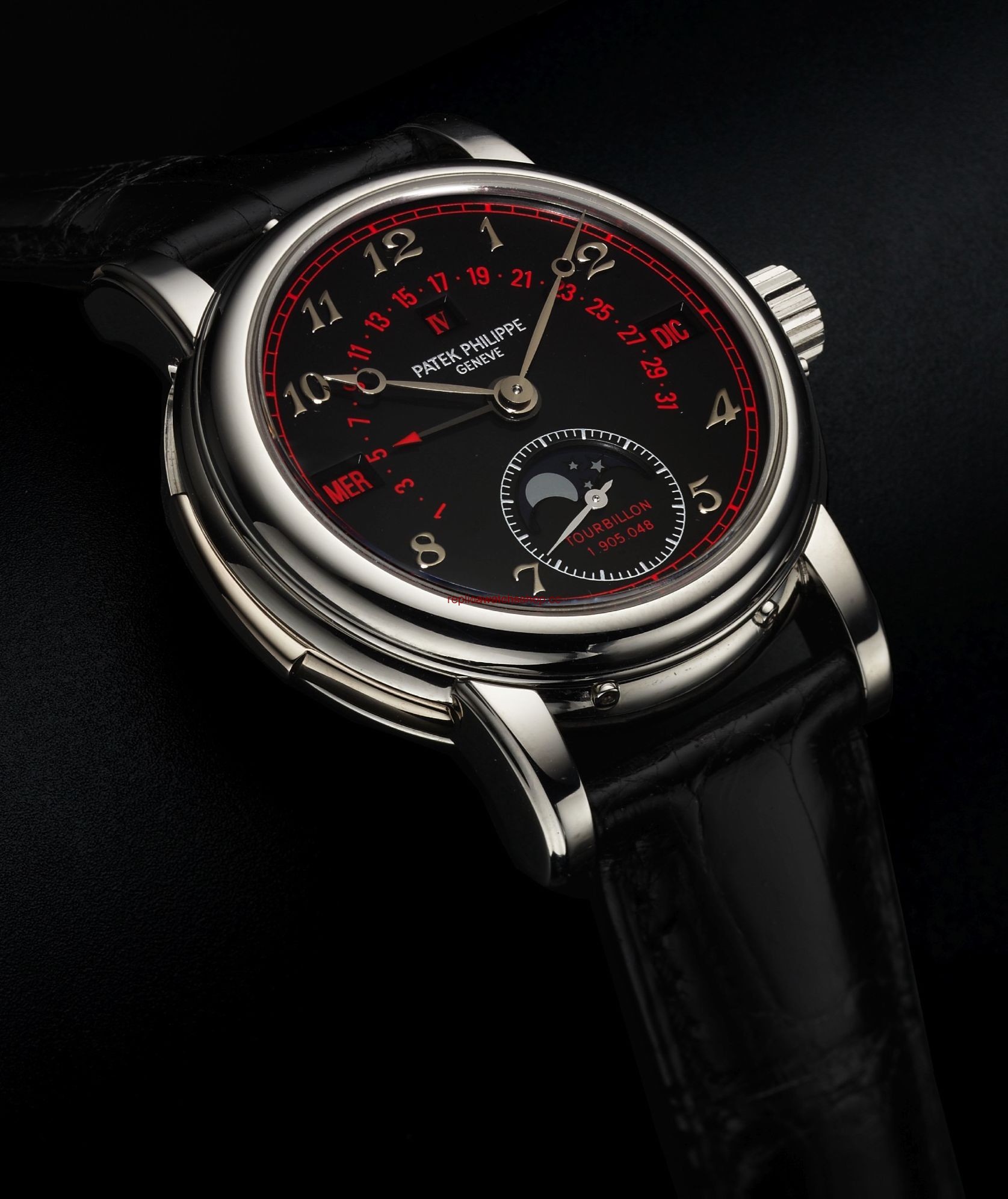 Patek Philippe Tourbillon Minute Repeater Perpetual Calendar 5016 Black Red (5016P Red) Patek Philippe Tourbillon Minute Repeater Perpetual Calendar 5016 Black Red (5016P Red)