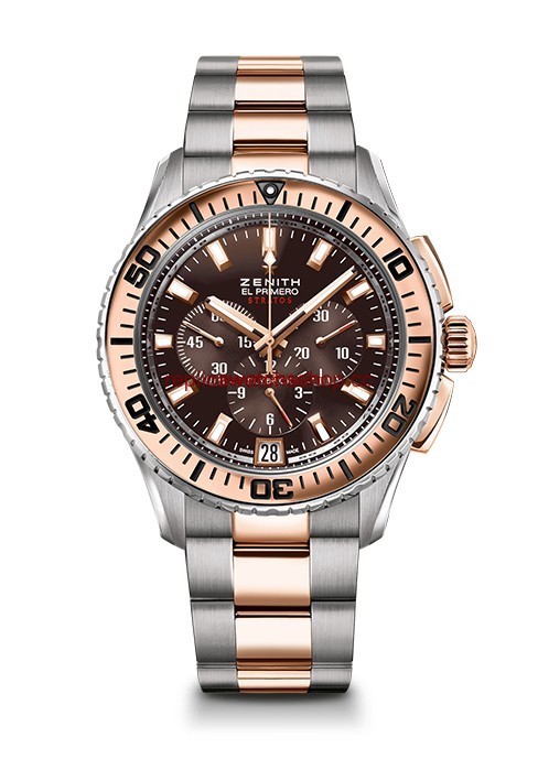 Zenith El Primero Stratos Flyback Two Tone Bracelet (51.2061.405/75.M2060) Zenith El Primero Stratos Flyback Two Tone Bracelet (51.2061.405/75.M2060)