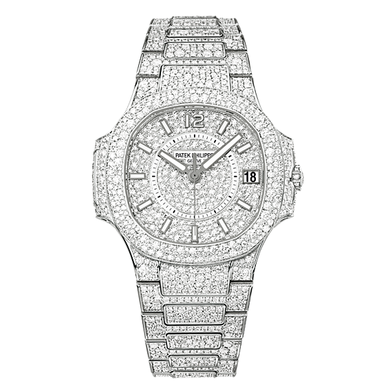 Patek Philippe Nautilus 7021 White Gold Gridless Diamond (7021/1G-001)