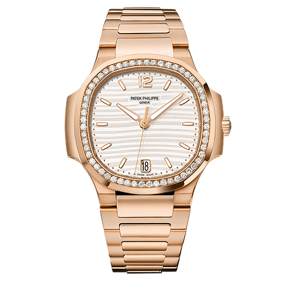 Patek Philippe Nautilus 7118 Rose Diamond Silvery Opaline (7118/1200R-001) Patek Philippe Nautilus 7118 Rose Diamond Silvery Opaline (7118/1200R-001)