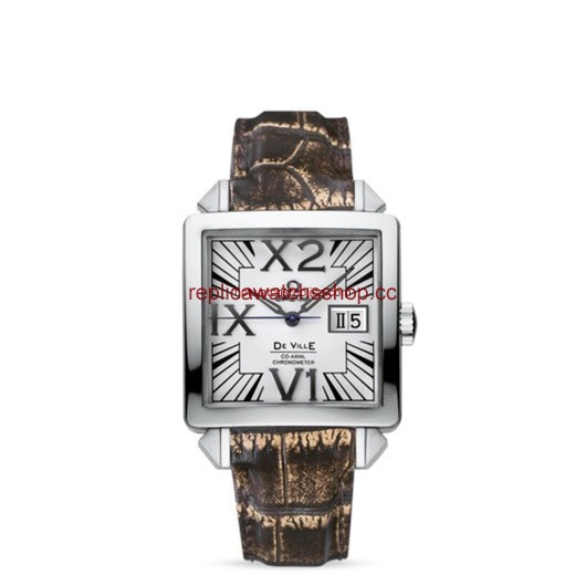 Omega Deville X2 Big Date Co-Axial Midsize White (7813.30.39)