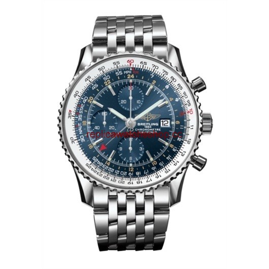 Breitling Navitimer World blue / Bracelet (A2432212.C651.443A)