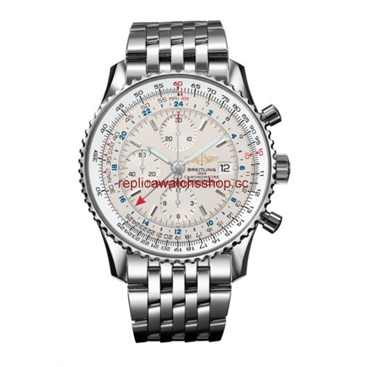 Breitling Navitimer World Silver / Bracelet (A2432212.G571.443A) Breitling Navitimer World Silver / Bracelet (A2432212.G571.443A)