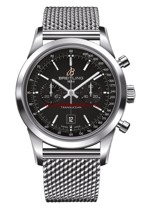Breitling Transocean Chronograph 38 Black / Milanese (A4131012.BC06.171A) Breitling Transocean Chronograph 38 Black / Milanese (A4131012.BC06.171A)