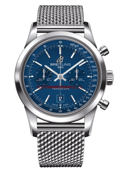Breitling Transocean Chronograph 38 Blue / Milanese (A4131012.C862.171A) Breitling Transocean Chronograph 38 Blue / Milanese (A4131012.C862.171A)