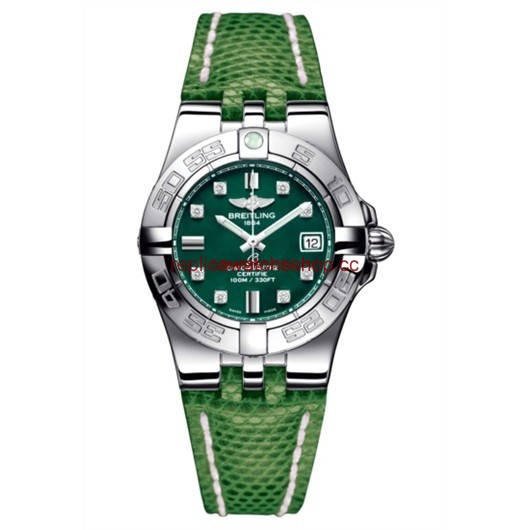 Breitling Galactic 30 Green / Diamond / Teju (A71340L2.L516.166Z)