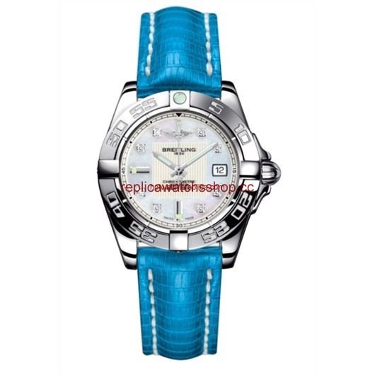 Breitling Galactic 32 MOP / Diamond / Blue Alligator (A71356L2.A708.126Z) Breitling Galactic 32 MOP / Diamond / Blue Alligator (A71356L2.A708.126Z)