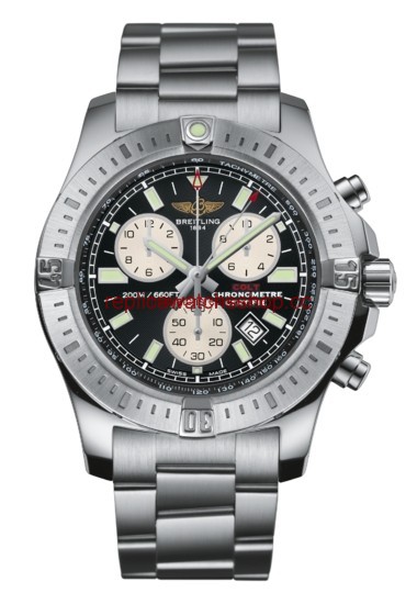 Breitling Colt Chronograph Black / Bracelet. (A7338811BD43173A)