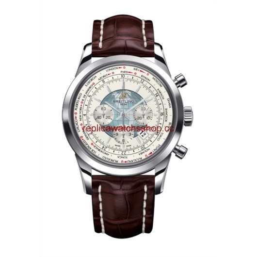 Breitling Transocean Chronograph Unitime Silver / Alligator (AB0510U0.A732.756P.A20BA.1) Breitling Transocean Chronograph Unitime Silver / Alligator (AB0510U0.A732.756P.A20BA.1)