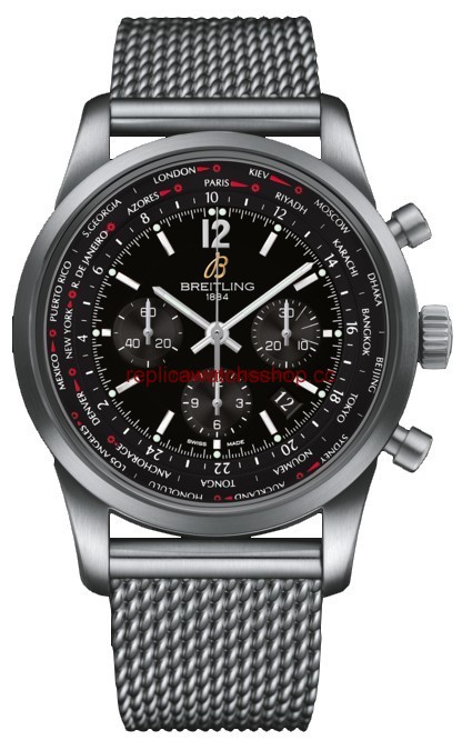 Breitling Chronograph Unitime Pilot Black / Milanese (AB0510U60.BC26.159A ) Breitling Chronograph Unitime Pilot Black / Milanese (AB0510U60.BC26.159A )