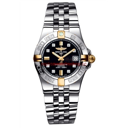Breitling Galactic 30 Two Tone Black / Diamond / Bracelet (B71340L2.BA15.368A) Breitling Galactic 30 Two Tone Black / Diamond / Bracelet (B71340L2.BA15.368A)