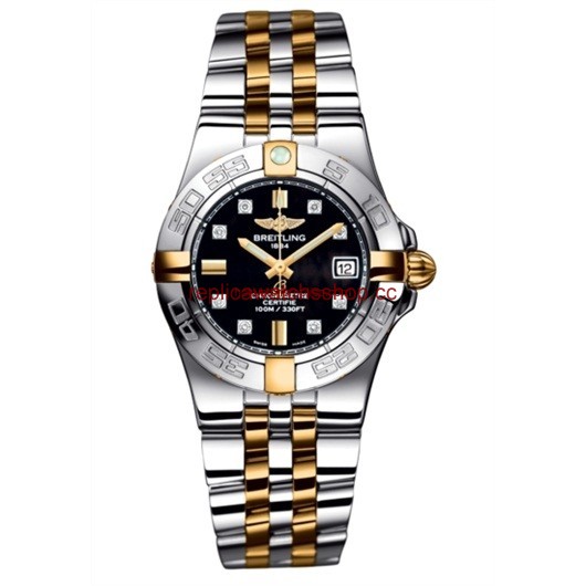 Breitling Galactic 30 Two Tone Black / Diamond / Two Tone Bracelet (B71340L2.BA15.368D) Breitling Galactic 30 Two Tone Black / Diamond / Two Tone Bracelet (B71340L2.BA15.368D)
