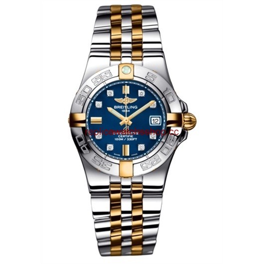 Breitling Galactic 30 Two Tone Blue / Diamond / Two Tone Bracelet (B71340L2.C815.368D) Breitling Galactic 30 Two Tone Blue / Diamond / Two Tone Bracelet (B71340L2.C815.368D)