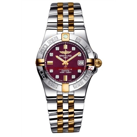 Breitling Galactic 30 Two Tone Red / Diamond / Two Tone Bracelet (B71340L2.K526.368D) Breitling Galactic 30 Two Tone Red / Diamond / Two Tone Bracelet (B71340L2.K526.368D)