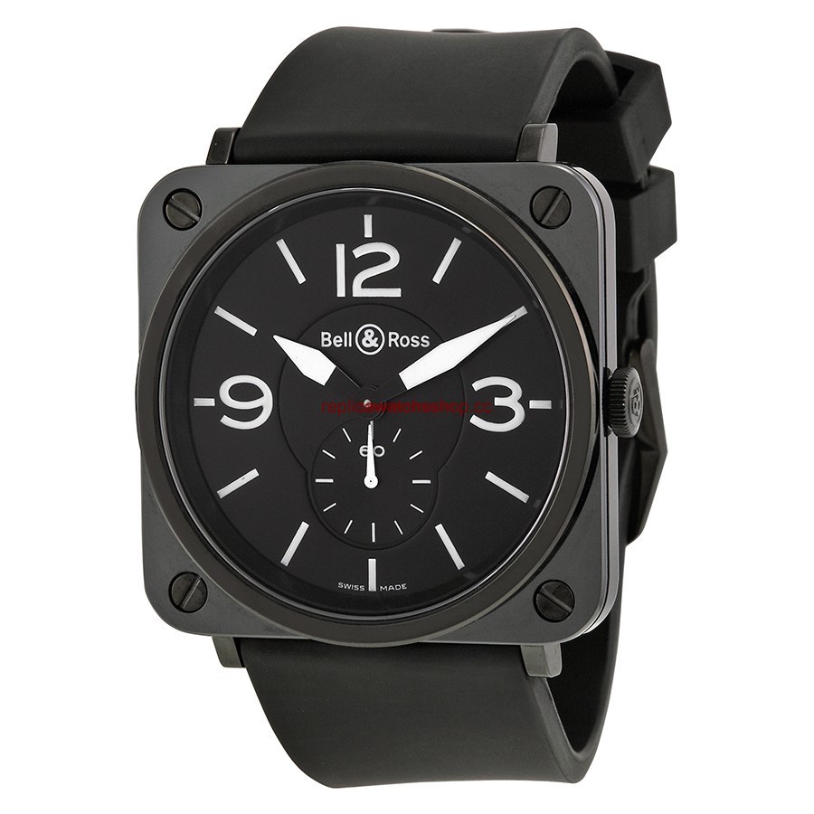 Bell & Ross Aviation BRS-BL-CERAMIC/SRB Bell & Ross Aviation BRS-BL-CERAMIC/SRB