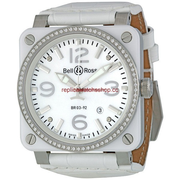 Bell & Ross Aviation BR0392-WH-C-D/SCA Bell & Ross Aviation BR0392-WH-C-D/SCA