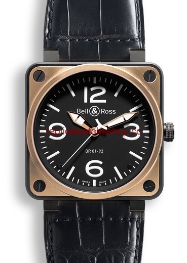 Bell & Ross BR 01 92 Pink Gold & Carbon (BR0192BICOLOR) Bell & Ross BR 01 92 Pink Gold & Carbon (BR0192BICOLOR)