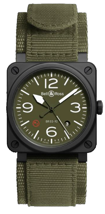 Bell & Ross BR 03 92 Military Type Ceramic (BR0392MilitaryCE) Bell & Ross BR 03 92 Military Type Ceramic (BR0392MilitaryCE)