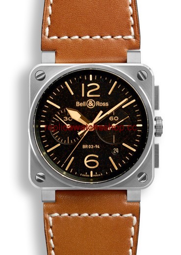 Bell & Ross BR 03 94 Golden Heritage Chronograph (BR0394STGHESCA) Bell & Ross BR 03 94 Golden Heritage Chronograph (BR0394STGHESCA)