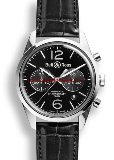 Bell & Ross BR 126 Officer Black Chronograph (BRG126BLSTSCR) Bell & Ross BR 126 Officer Black Chronograph (BRG126BLSTSCR)