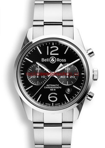 Bell & Ross BR 126 Officer Black Chronograph (BRG126BLSTSST) Bell & Ross BR 126 Officer Black Chronograph (BRG126BLSTSST)