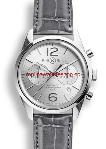 Bell & Ross BR 126 Officer Silver Chronograph (BRG126WHSTSCR)