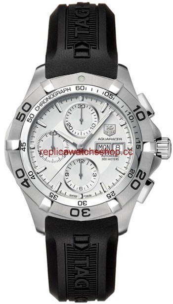TAG Heuer Aquaracer Calibre 16 Day-Date Chronograph Silver Rubber (CAF2011.FT8011) TAG Heuer Aquaracer Calibre 16 Day-Date Chronograph Silver Rubber (CAF2011.FT8011)