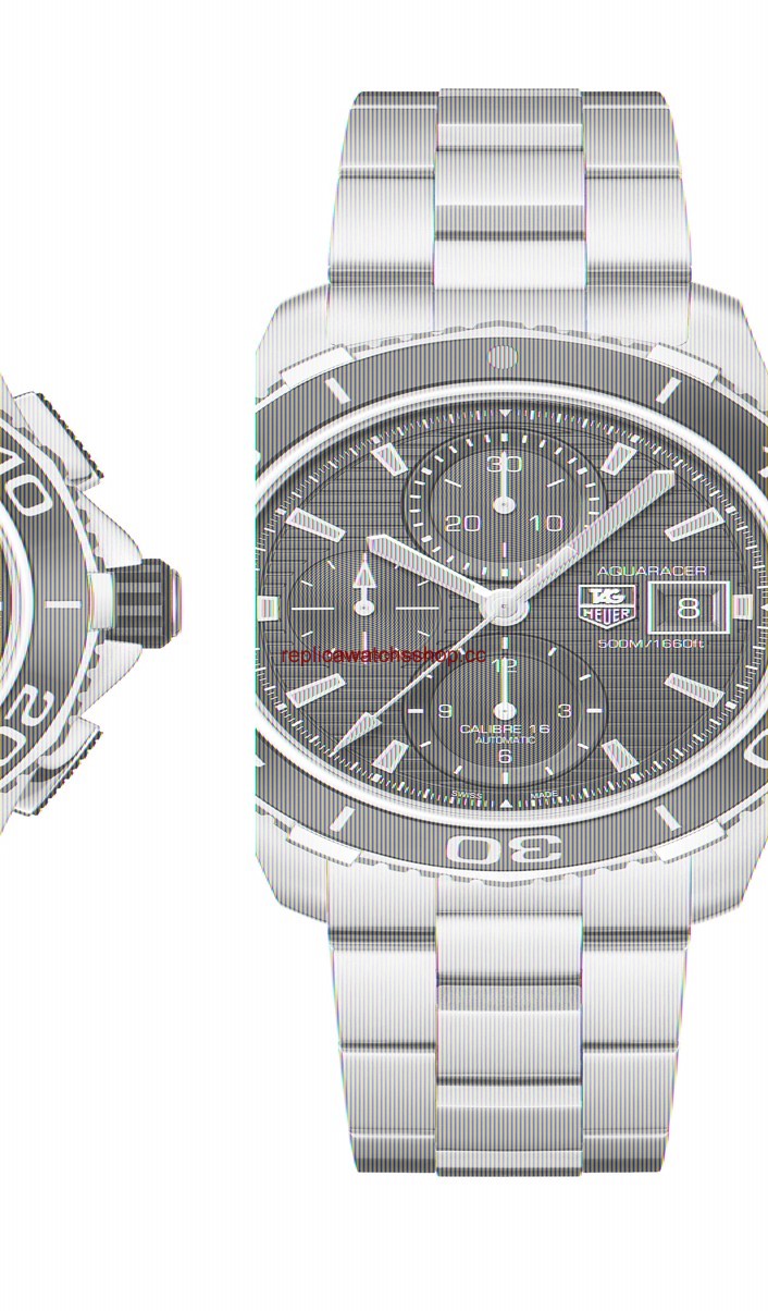 TAG Heuer Aquaracer Calibre 16 Chronograph 500M Black Bracelet (CAK2111.BA0833)