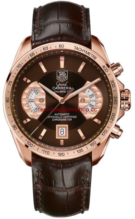 TAG Heuer Grand Carrera Calibre 17 RS Chronograph Gold / Brown (CAV514C.FC8171) TAG Heuer Grand Carrera Calibre 17 RS Chronograph Gold / Brown (CAV514C.FC8171)