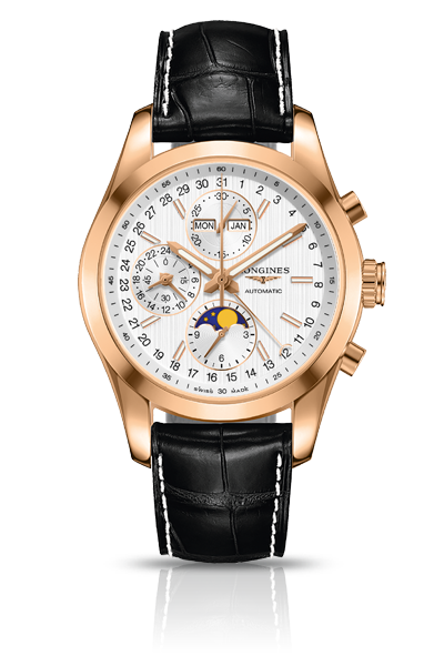 Longines Conquest Classic Moonphase Rose Gold Silver (L2.798.8.72.3) Longines Conquest Classic Moonphase Rose Gold Silver (L2.798.8.72.3)
