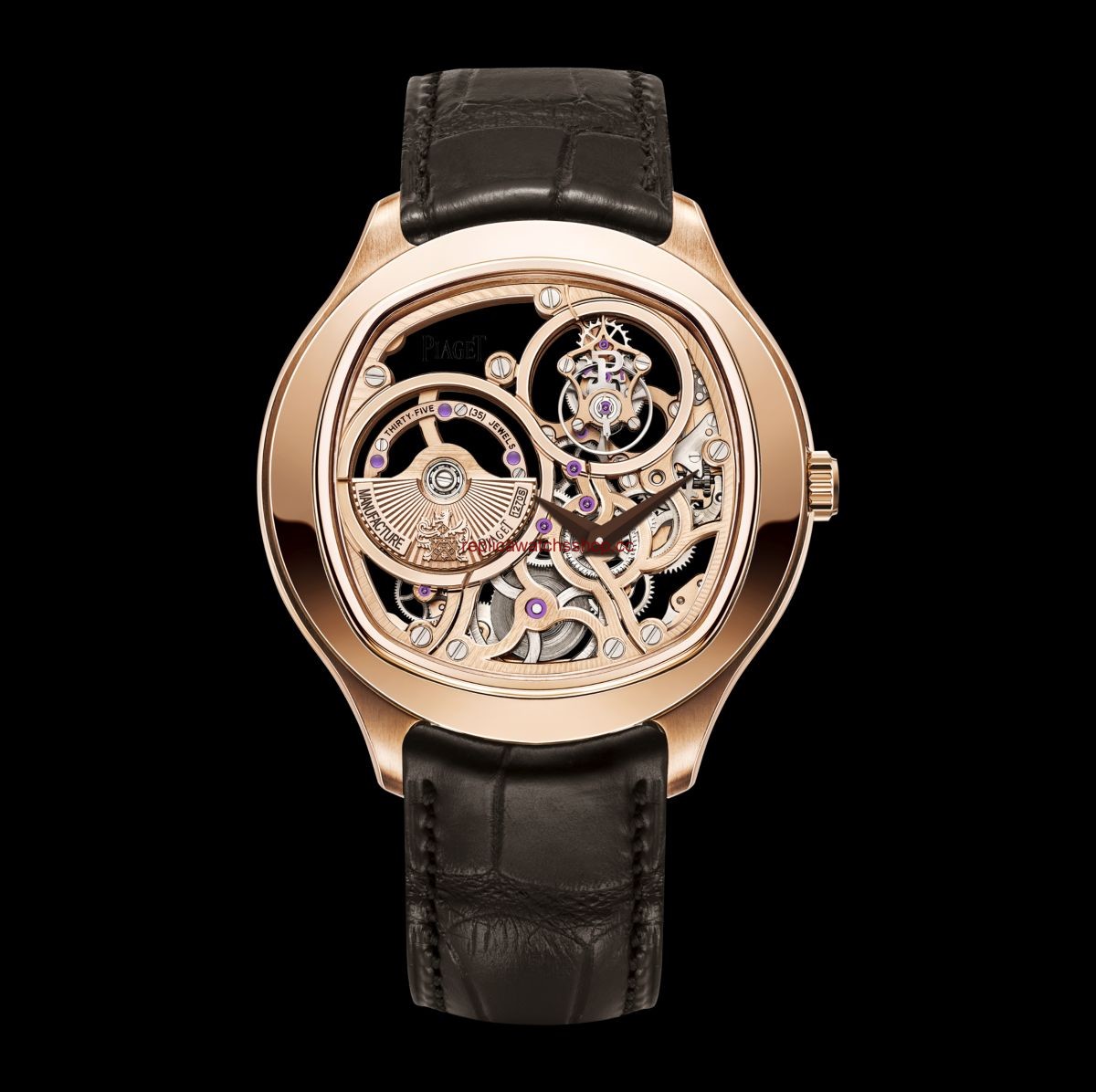 Piaget Emperador Coussin Tourbillon Skeleton Pink Gold (G0A40042) Piaget Emperador Coussin Tourbillon Skeleton Pink Gold (G0A40042)