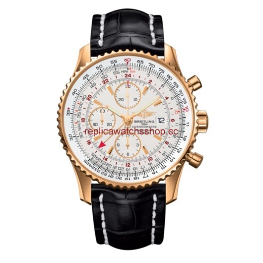 Breitling Navitimer World Red Gold / Croc / Silver (H2432212.G664.760P) Breitling Navitimer World Red Gold / Croc / Silver (H2432212.G664.760P)