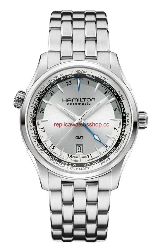 Hamilton Jazzmaster GMT 42mm Silver Dial Bracelet (H32605151) Hamilton Jazzmaster GMT 42mm Silver Dial Bracelet (H32605151)