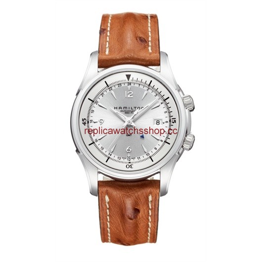 Hamilton Jazzmaster Traveler GMT 42mm Silver Dial / Ostrich (H32625555) Hamilton Jazzmaster Traveler GMT 42mm Silver Dial / Ostrich (H32625555)