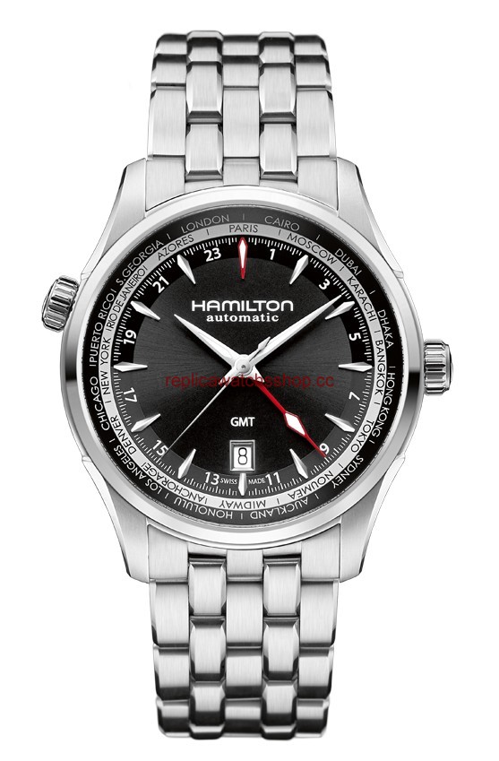 Hamilton Jazzmaster GMT 42mm Black Dial Bracelet (H32695131) Hamilton Jazzmaster GMT 42mm Black Dial Bracelet (H32695131)