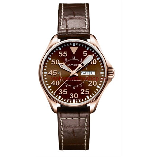 Hamilton Khaki Aviation Pilot PVD Gold (H64445595) Hamilton Khaki Aviation Pilot PVD Gold (H64445595)