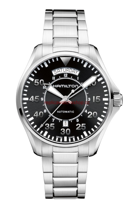 Hamilton Khaki Pilot Day Date Bracelet (H64615135) Hamilton Khaki Pilot Day Date Bracelet (H64615135)