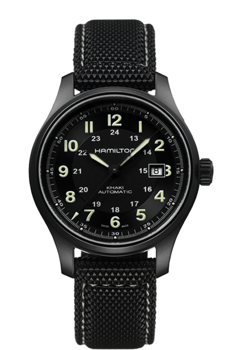 Hamilton Khaki Field Titanium Auto Black (H70575733) Hamilton Khaki Field Titanium Auto Black (H70575733)